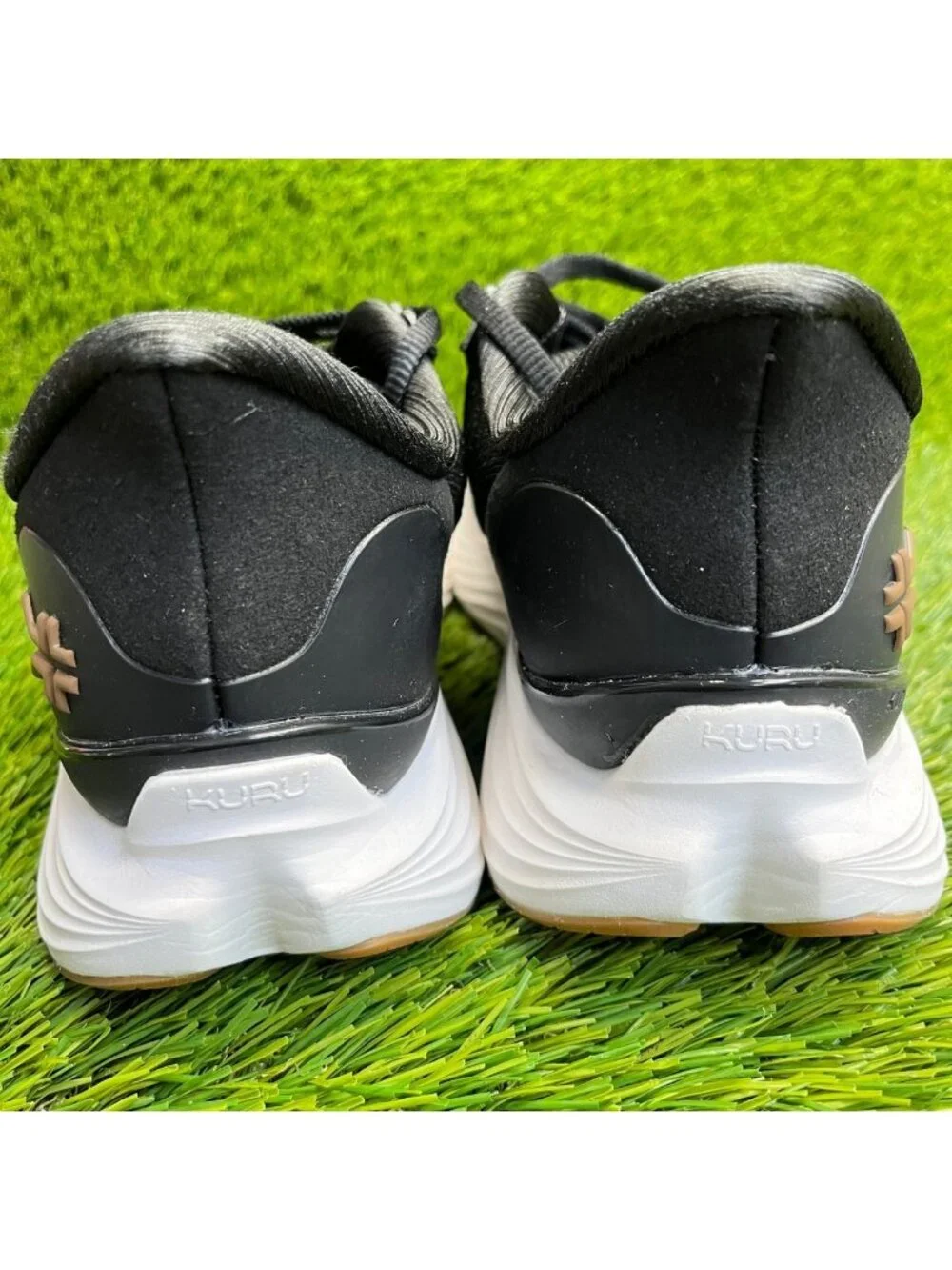 Kuru Atom 2 Womens Size 8.5 Black White Athletic Running Walking Shoes Sneakers